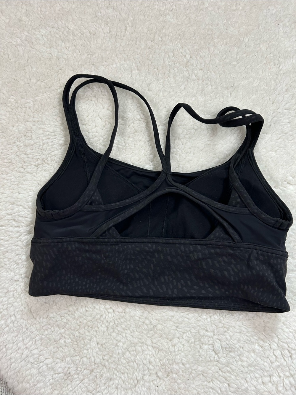 Lululemon Black Nulu & Mesh Light Support Yoga Bra - Picture 4 of 5